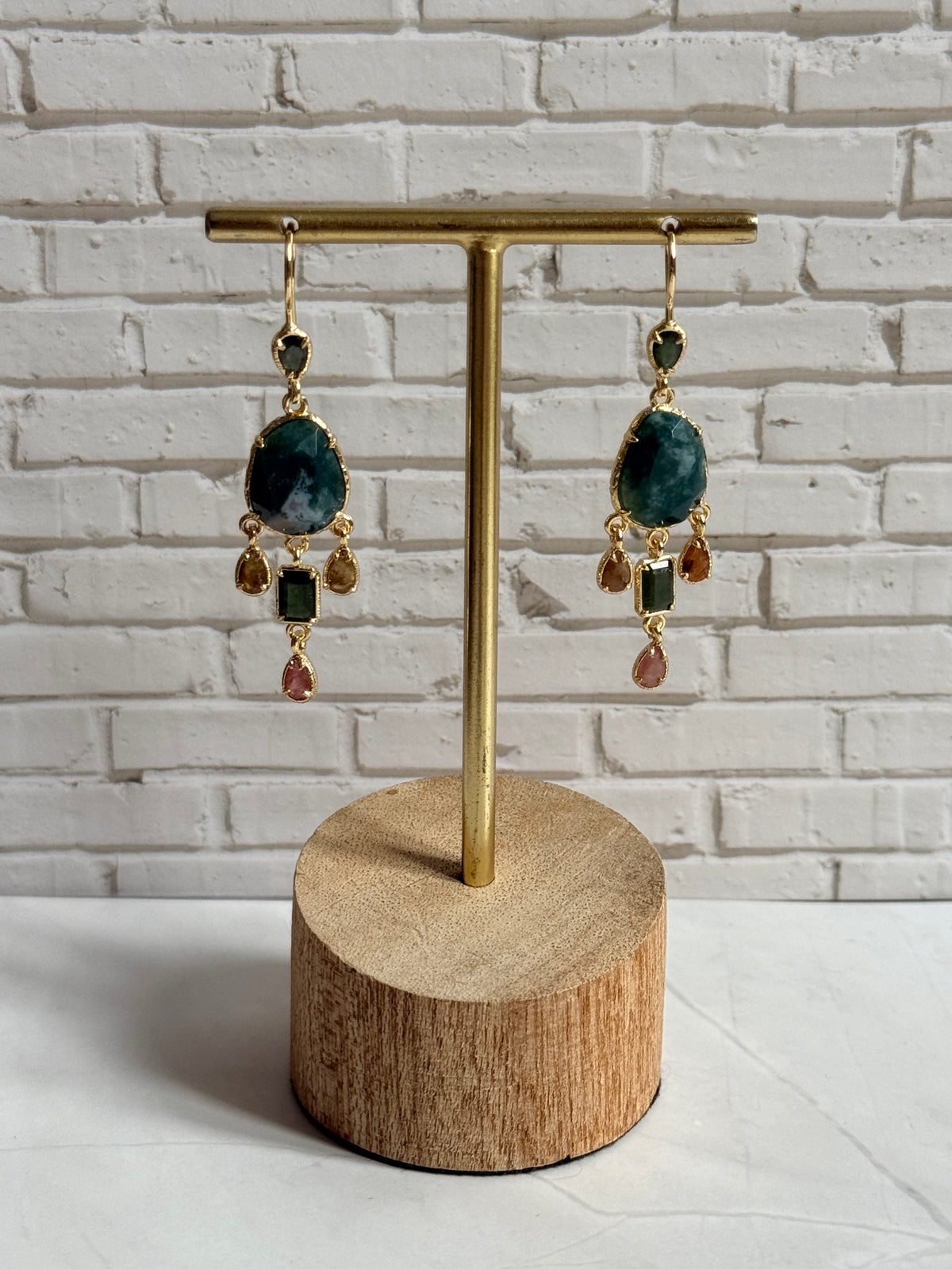 Boucles d'oreilles Lyana apatite