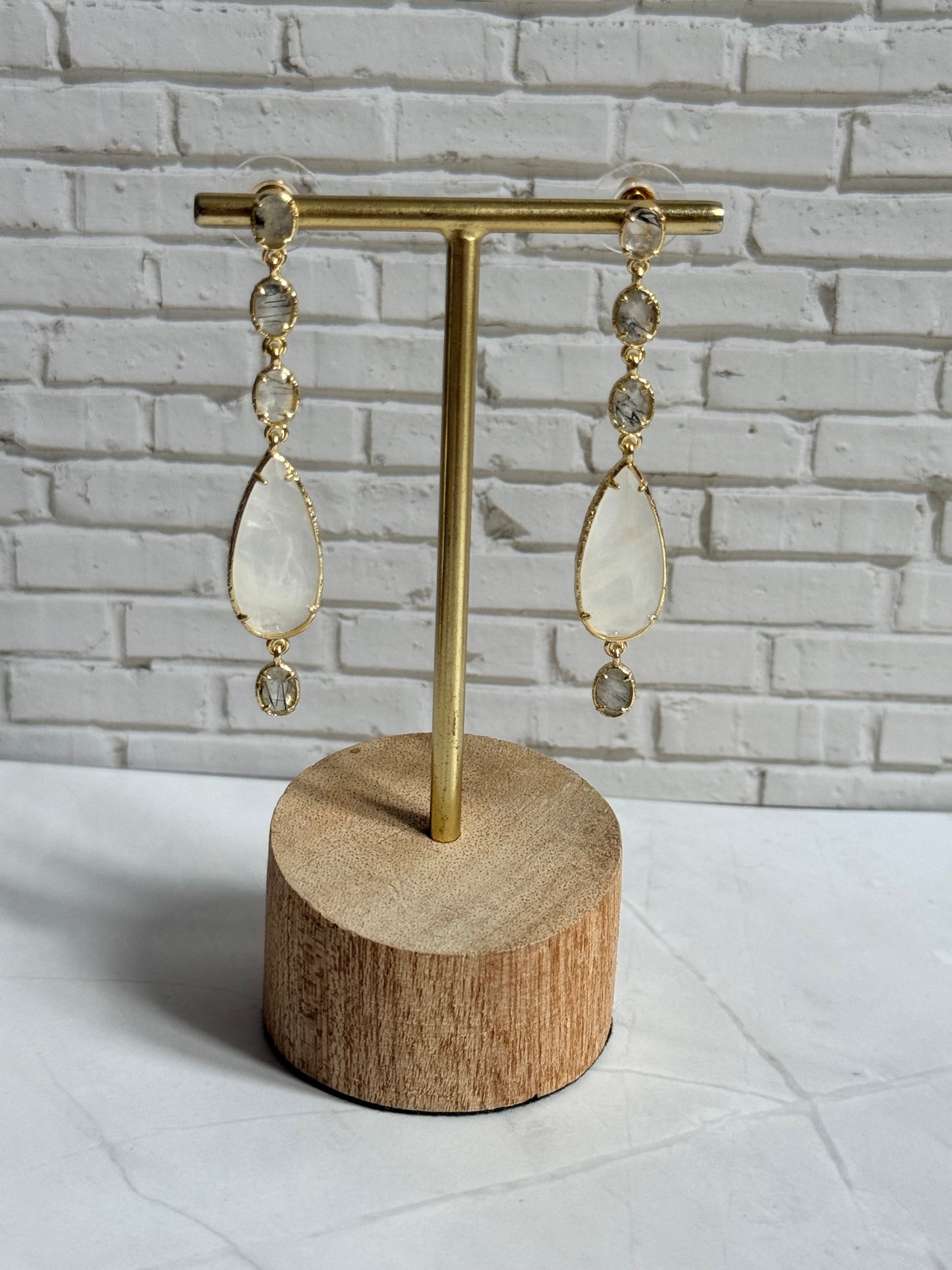 Boucles d'oreilles Sofia pierre de lune