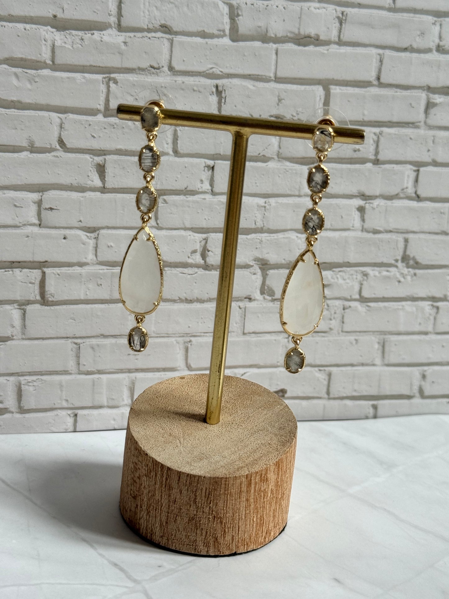 Boucles d'oreilles Sofia pierre de lune