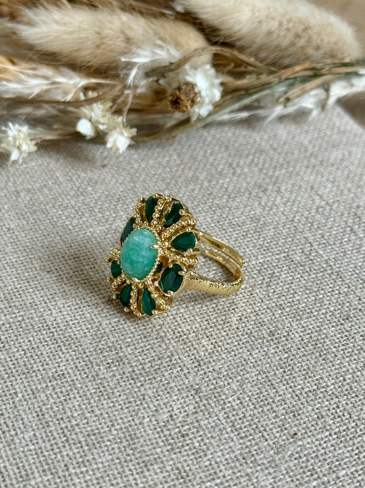 Bague Salina malachites