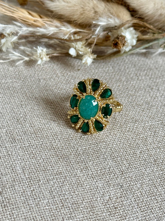 Bague Salina malachites