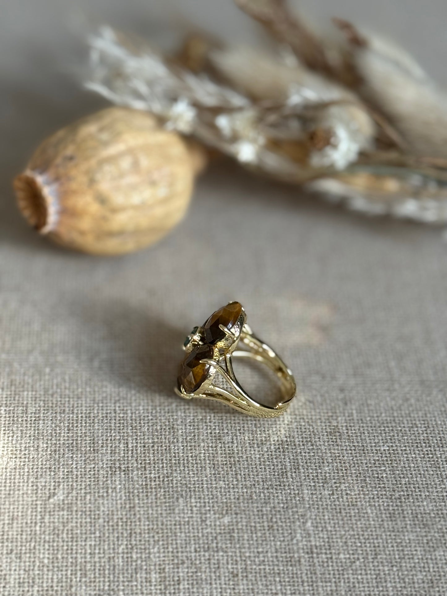 Bague Bianca oeil de tigre