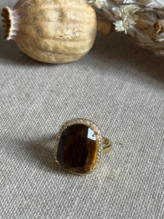 Bague Sixtine oeil de tigre