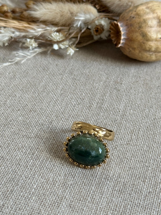 Bague Abby agate mousse