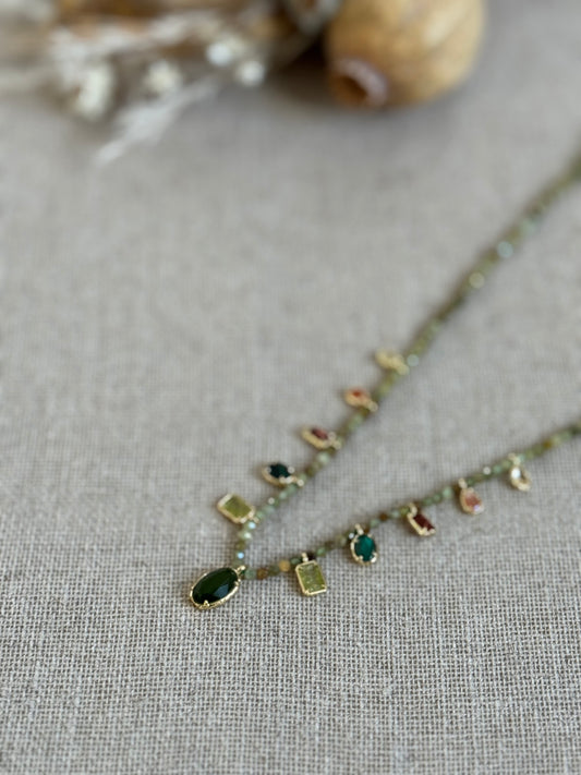 Collier Adriana péridots