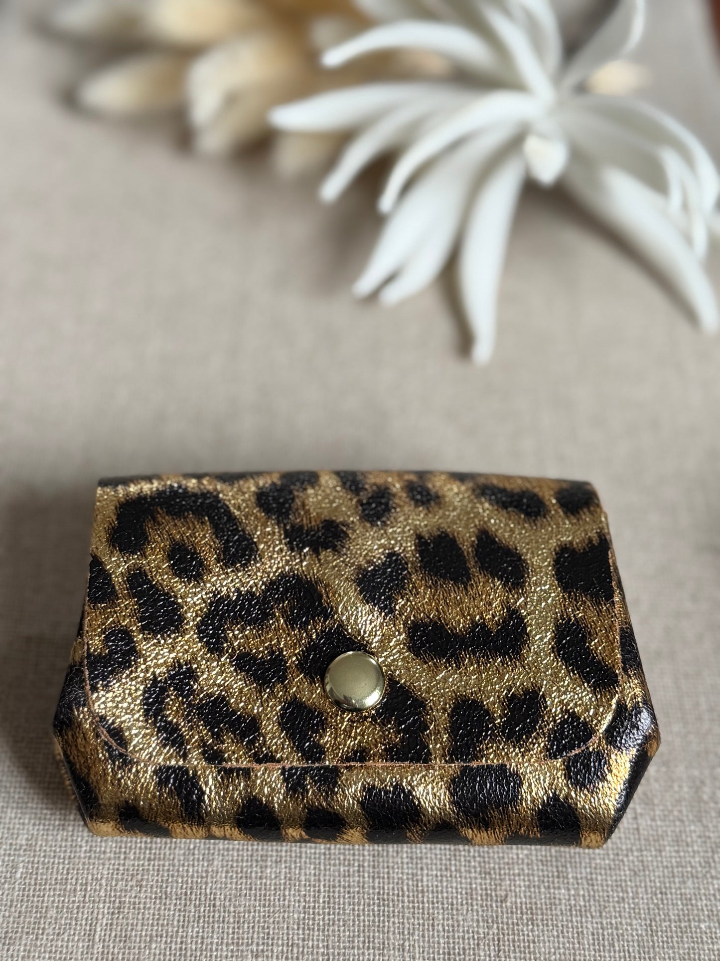 Porte monnaie leopard