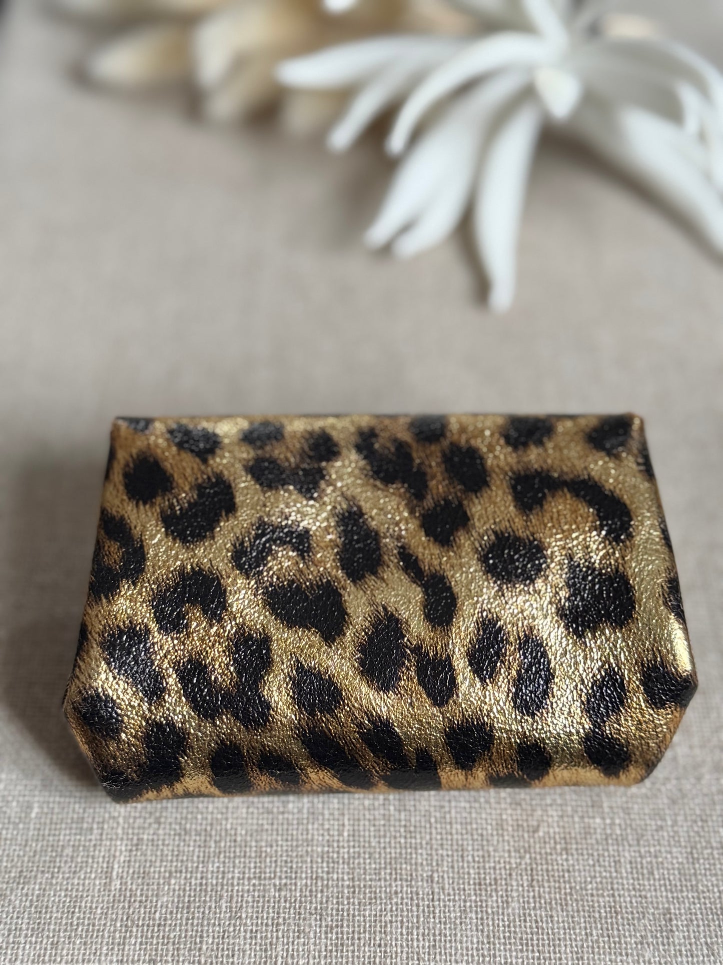 Porte monnaie leopard
