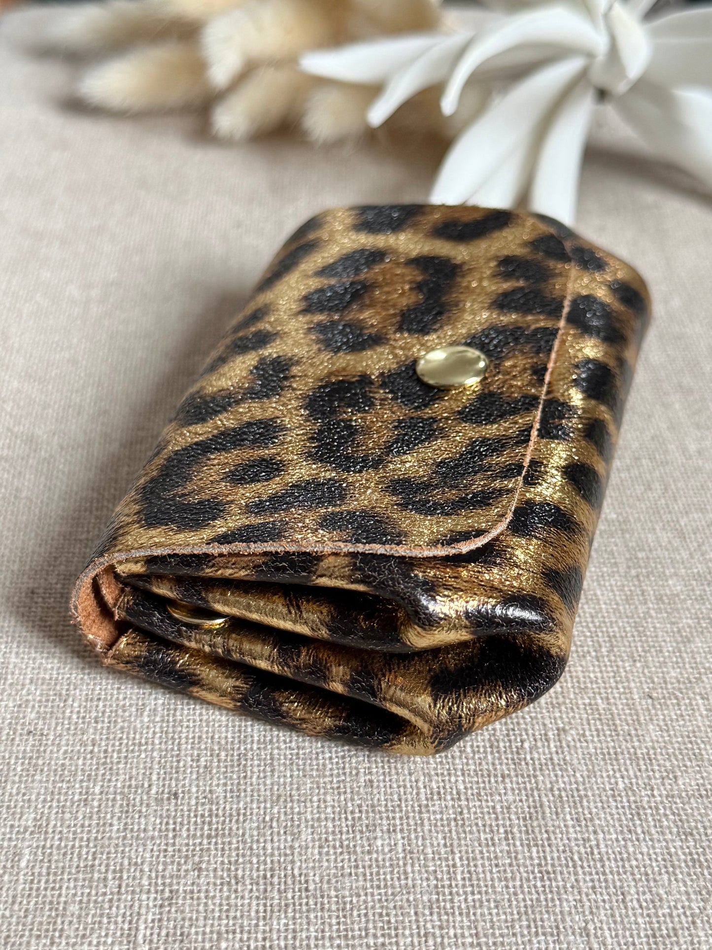 Porte monnaie leopard