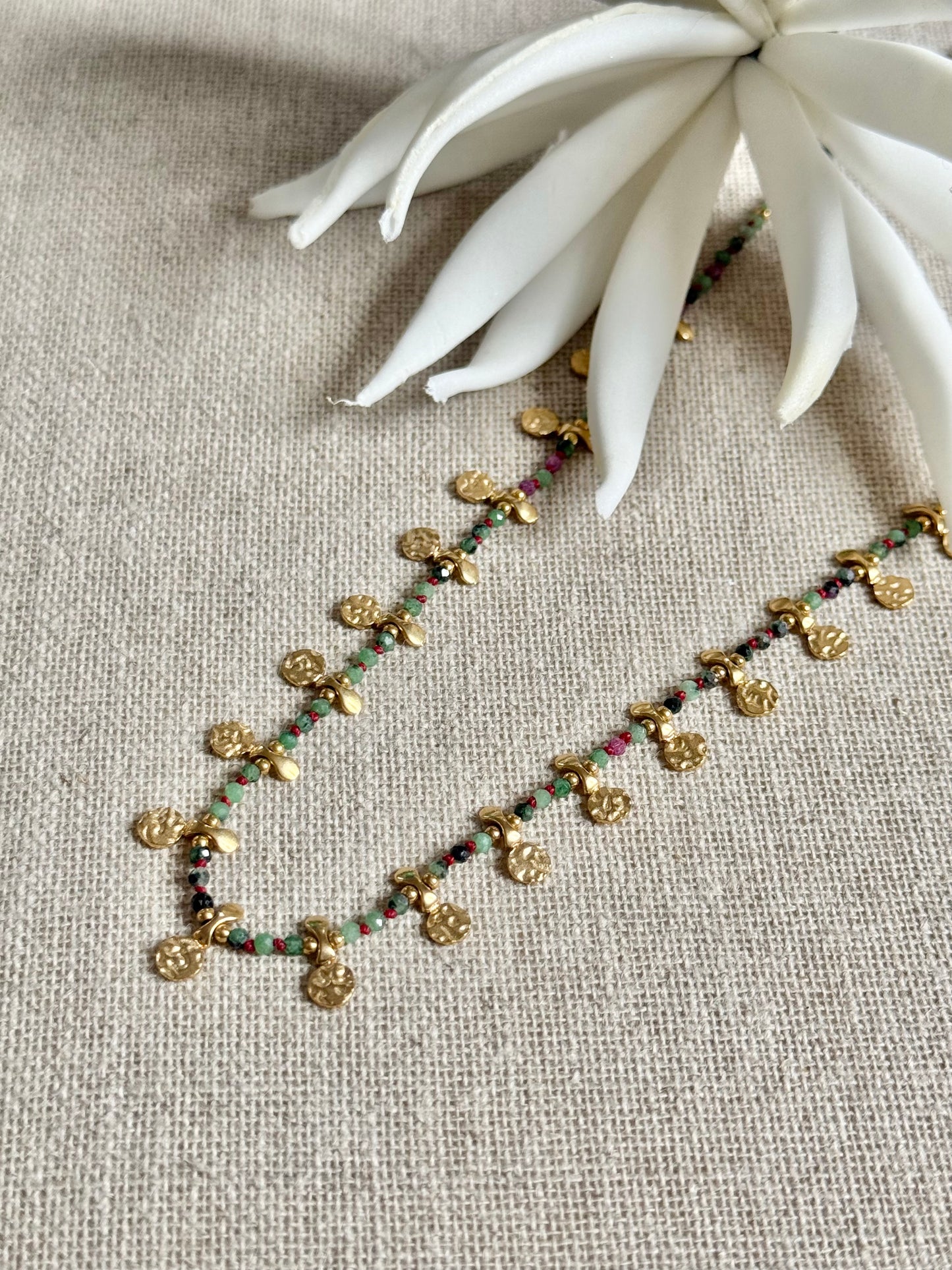 Collier Susie rubis zoîsites