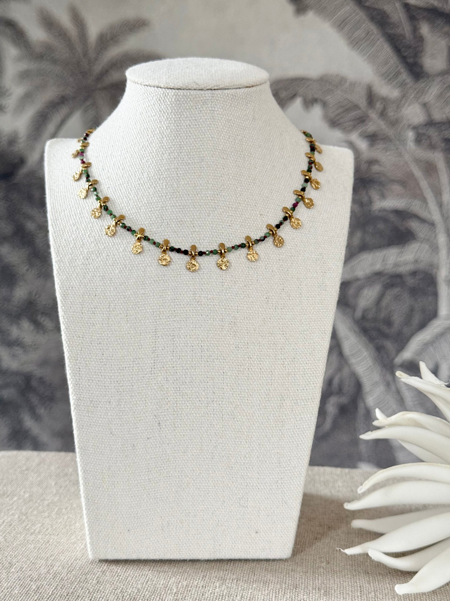 Collier Susie rubis zoîsites