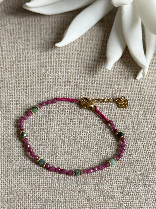 Bracelet Roxane rubis