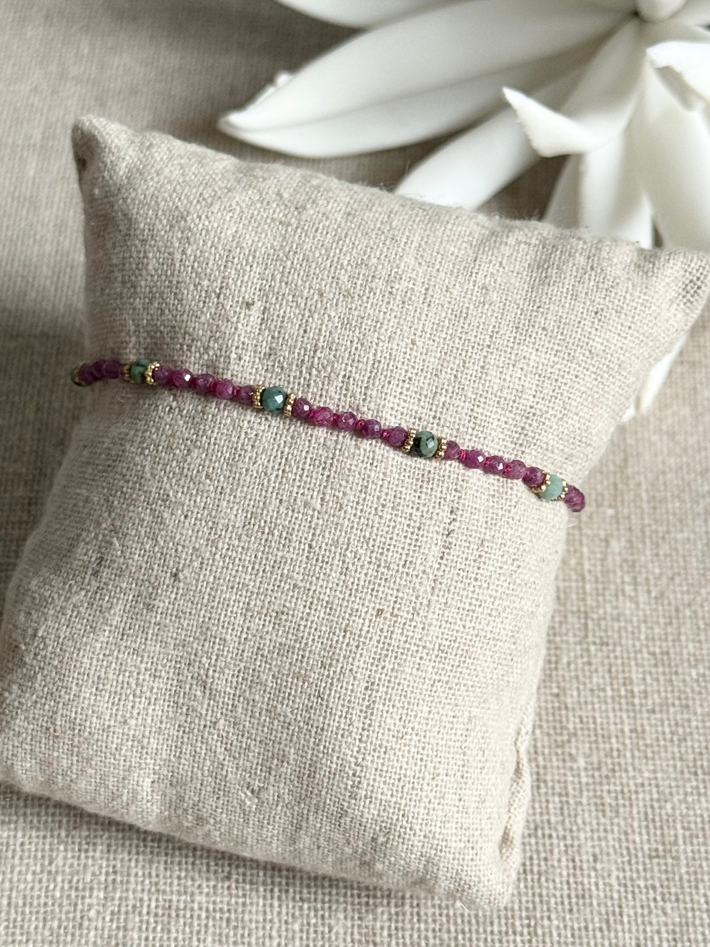 Bracelet Roxane rubis