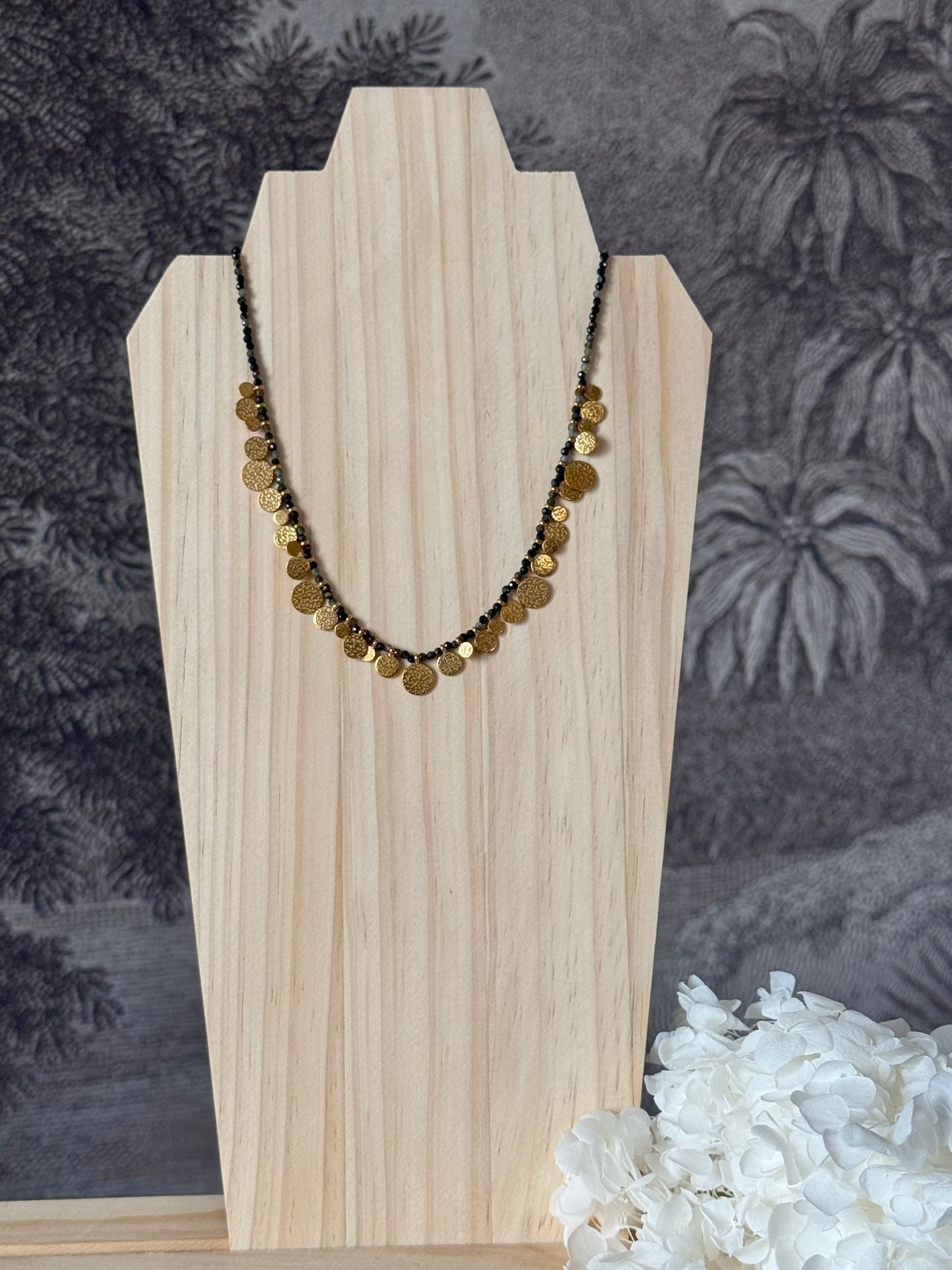 Collier Vicky jaspe noir