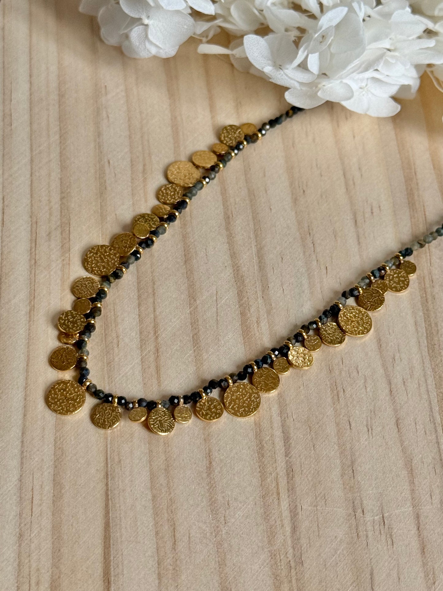 Collier Vicky jaspe noir