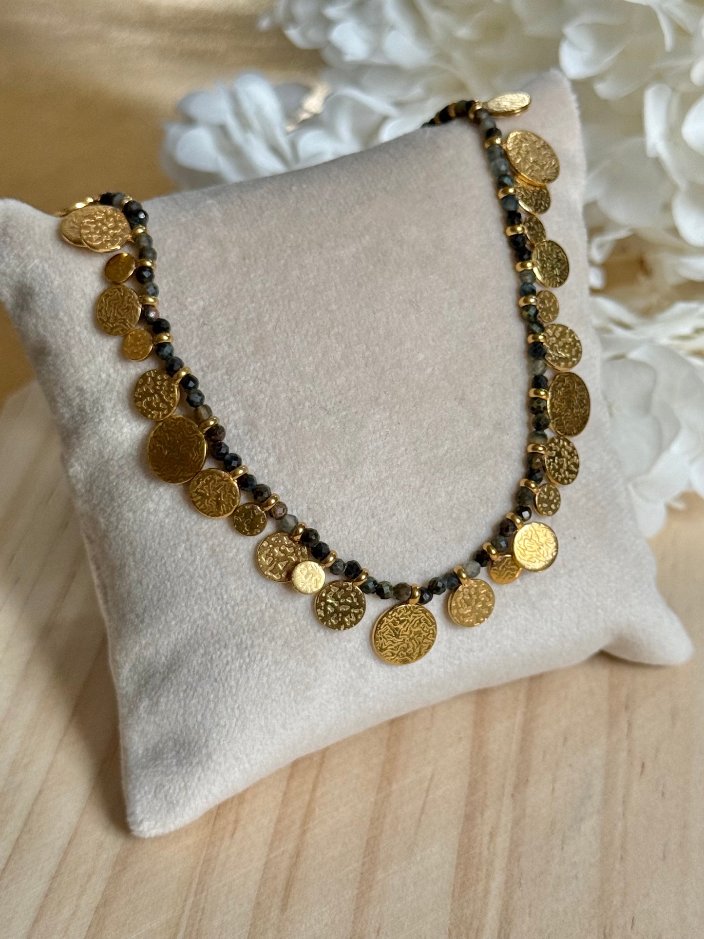 Collier Vicky jaspe noir