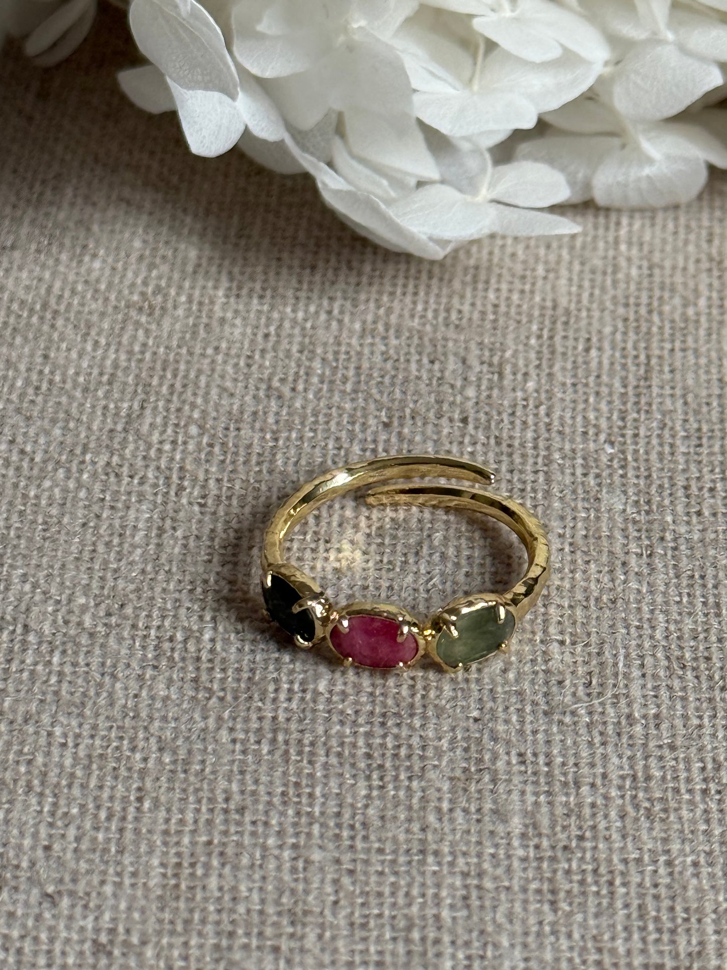 Bague Nina tourmalines multi