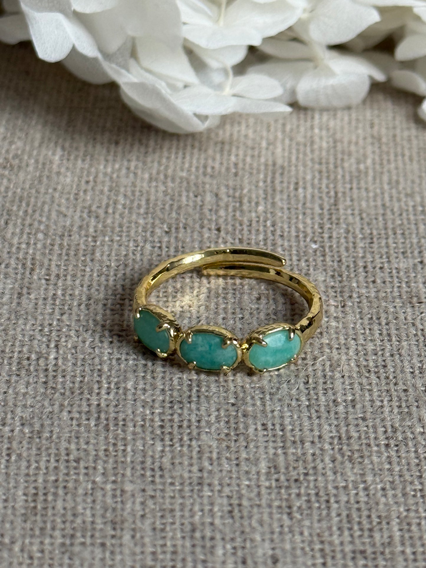Bague Nina amazonites