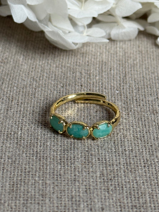 Bague Nina amazonites