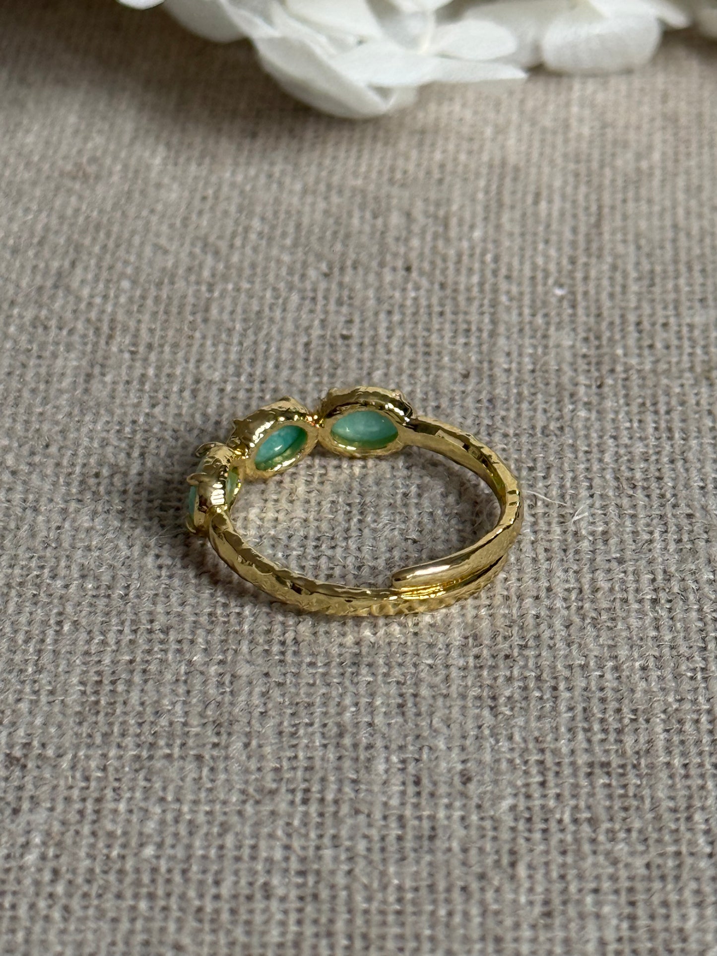 Bague Nina amazonites