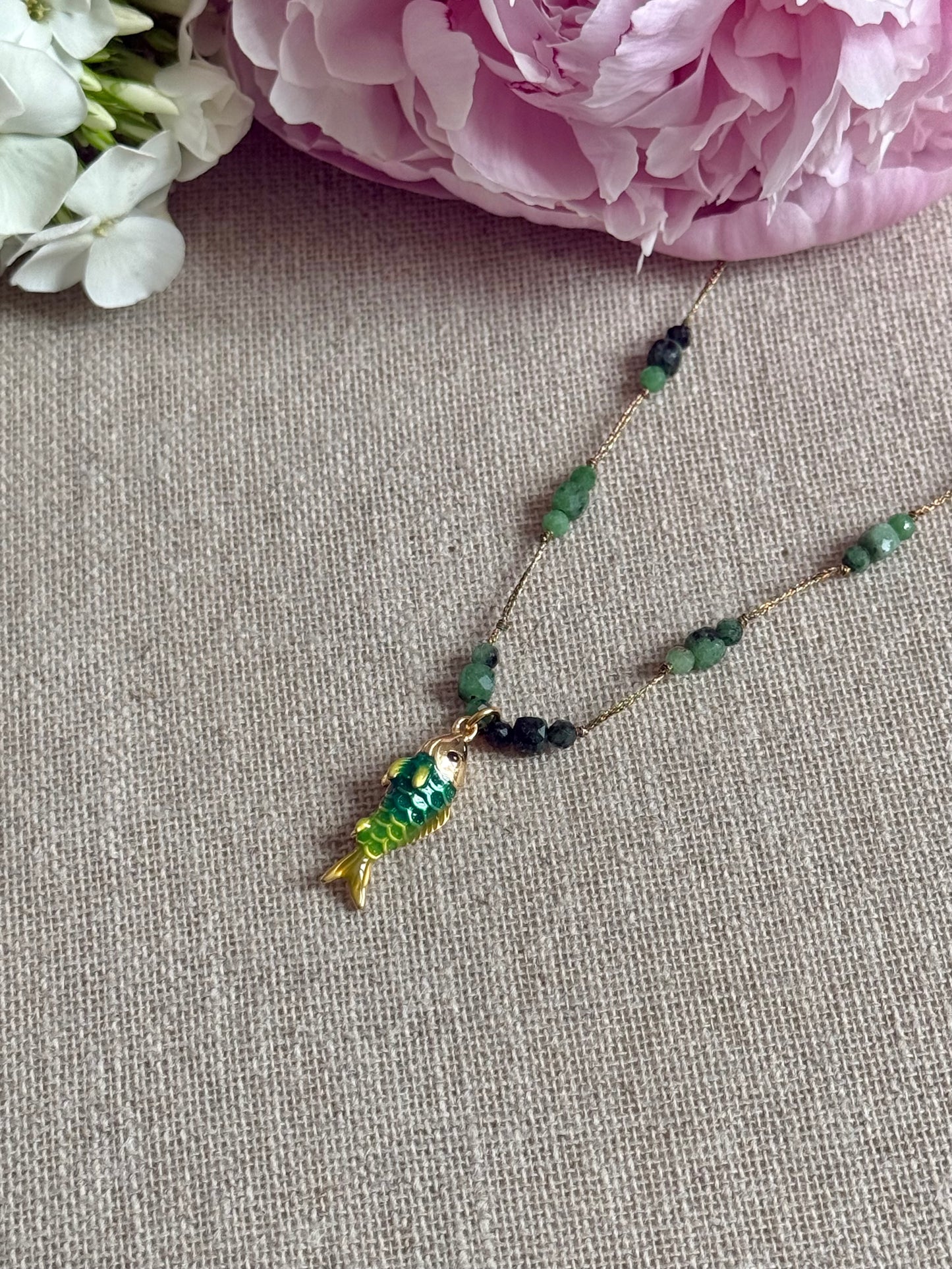 Collier Valentine vert