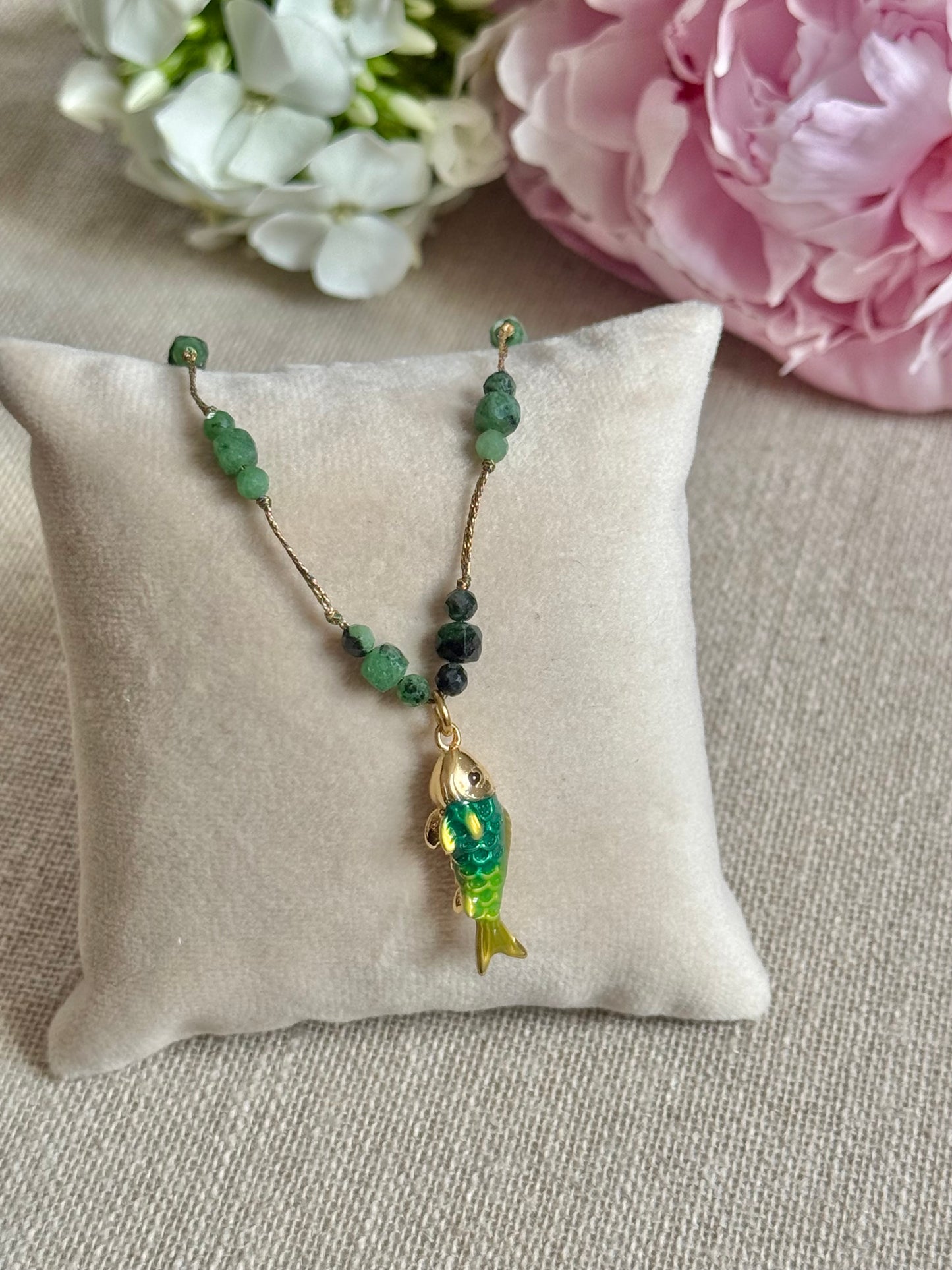 Collier Valentine vert