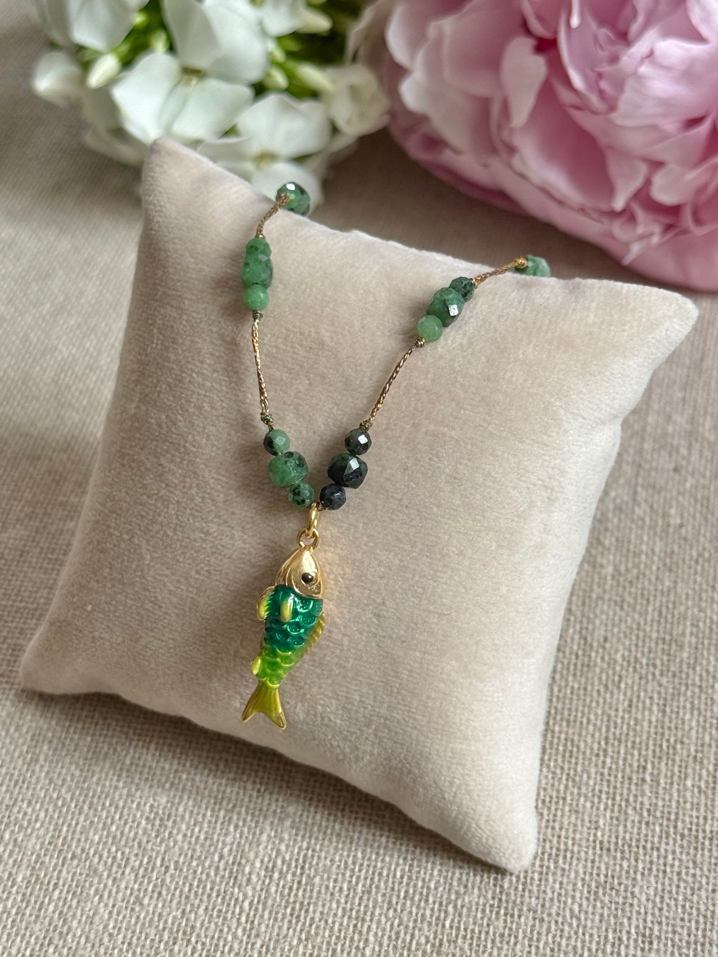 Collier Valentine vert