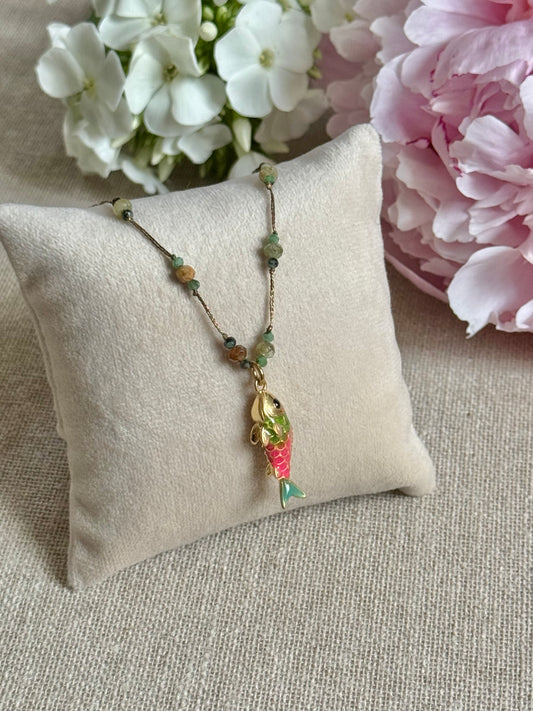 Collier Valentine rose