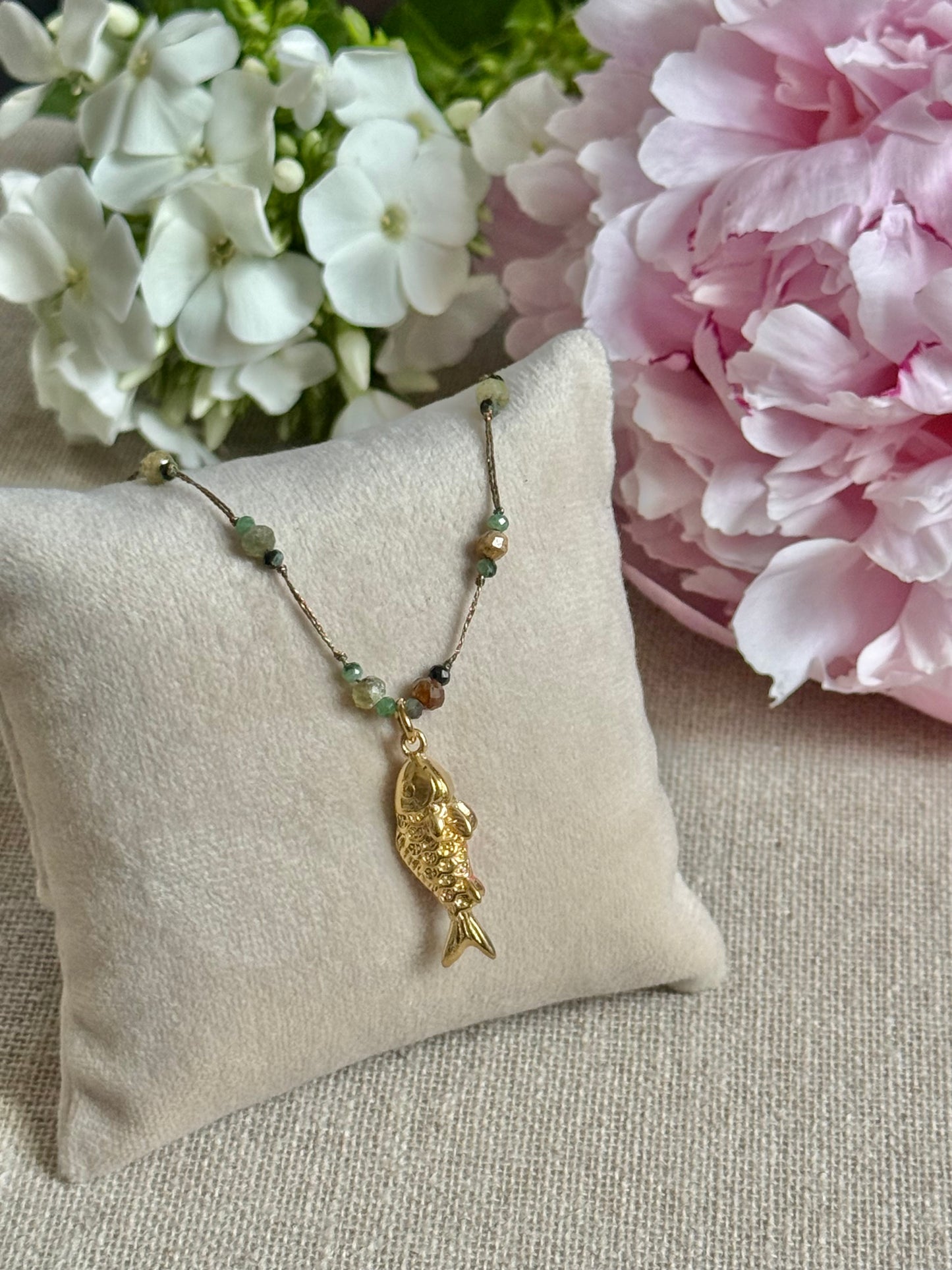 Collier Valentine rose