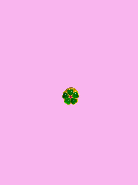Pin's trèfle vert mini