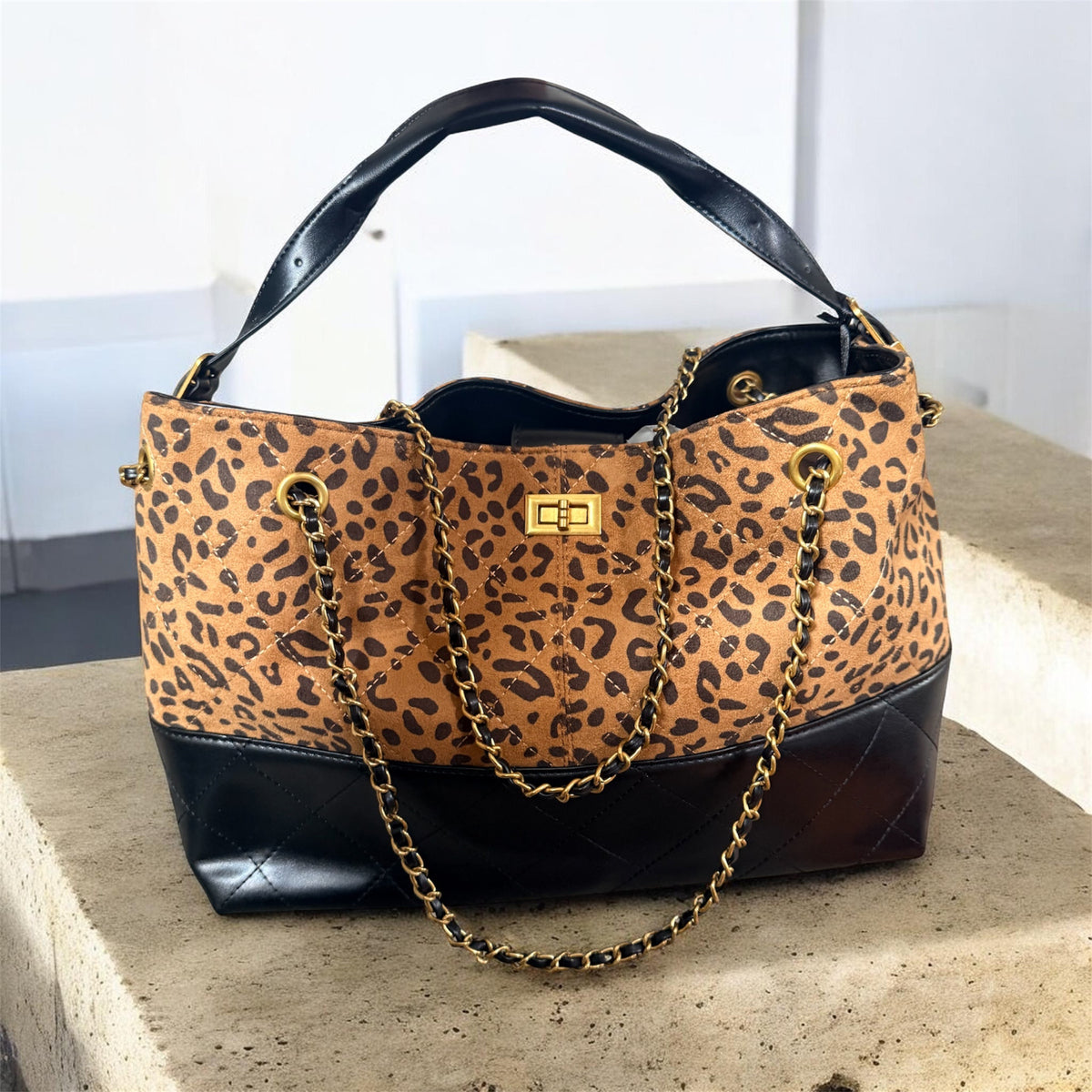 Sac Olympe leopard